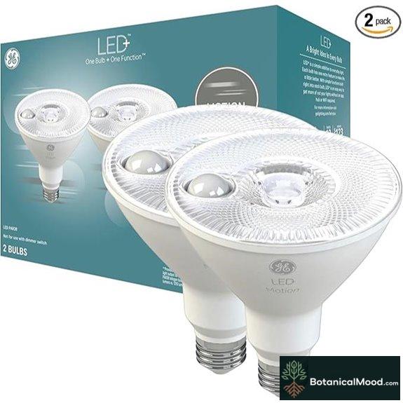 GE LED+ Motion Sensor PAR38 Outdoor Floodlights (2 Pack)