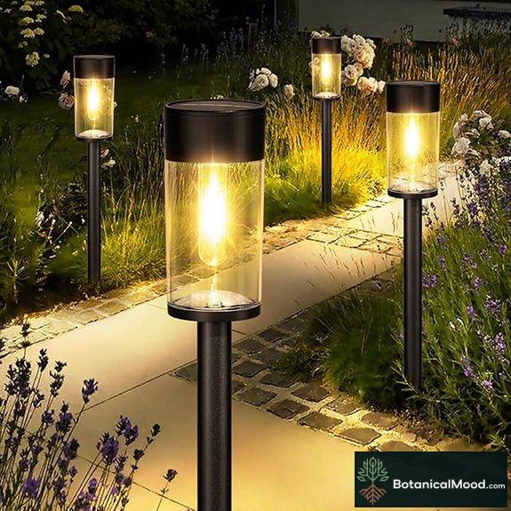 UME 10 Pack Solar Pathway Lights Outdoor