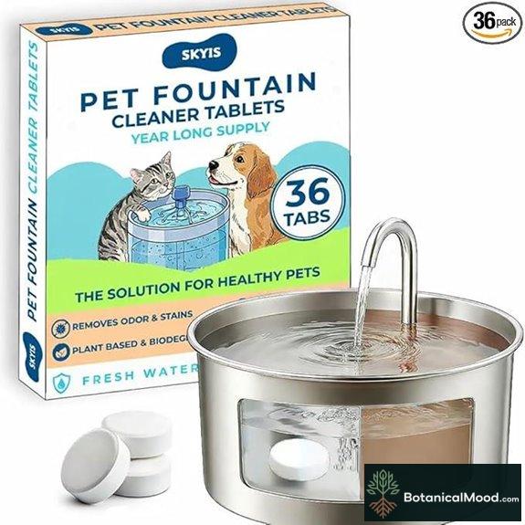 36 Pack Pet Fountain Cleaning Tablets: Removes Mineral Residue