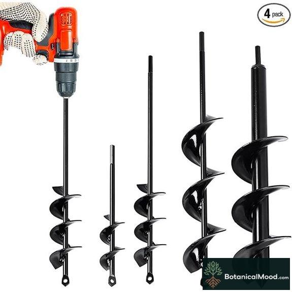 Auger Drill Bit for Planting (4-Pack)