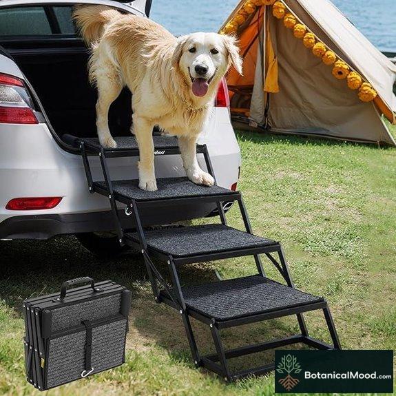 Veehoo Foldable Dog Steps for Car and Truck