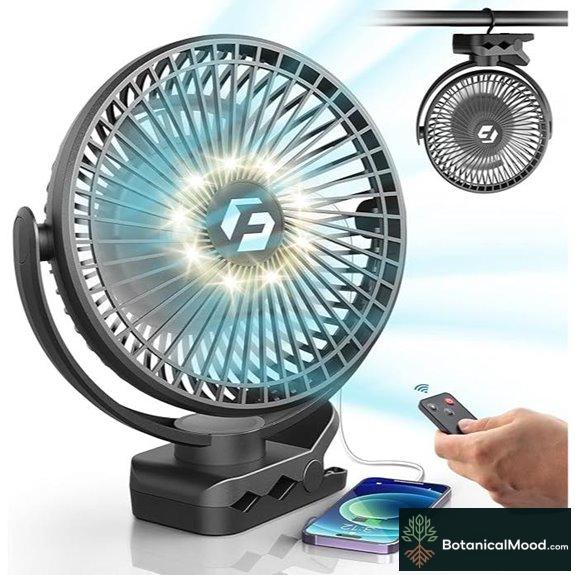 Korbot 8-Inch Clip On Fan (12000mAh)