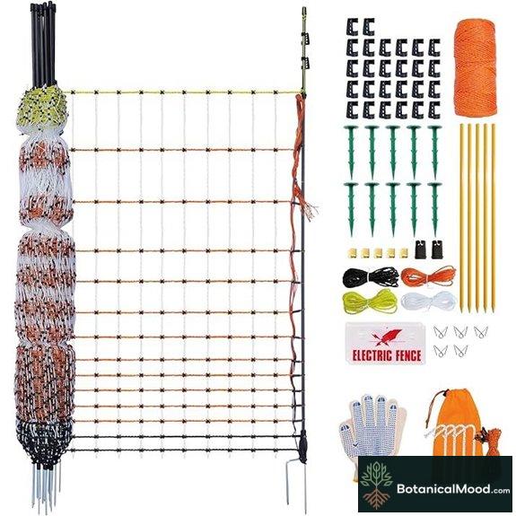 Poultry Electric Netting Fence: 47.3–59.1H × 98.5L PK1