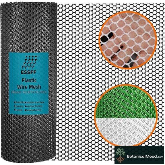 Pet & Garden Safeguard Black Netting Fence for Poultry and Pets