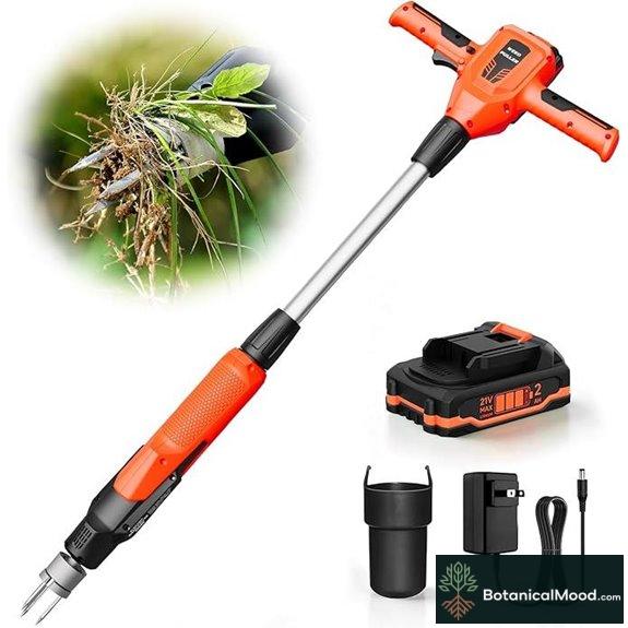 Weed Puller Tool 21V Electric with 3-Claw Steel Head