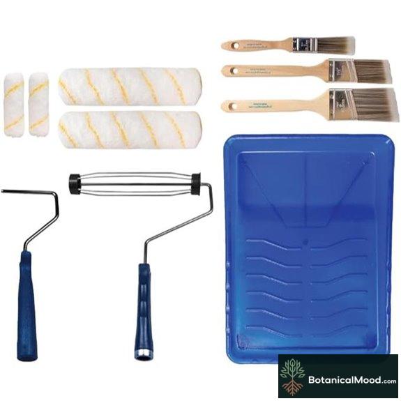 Pro Grade Paint Roller Kit with Brush (10pc)