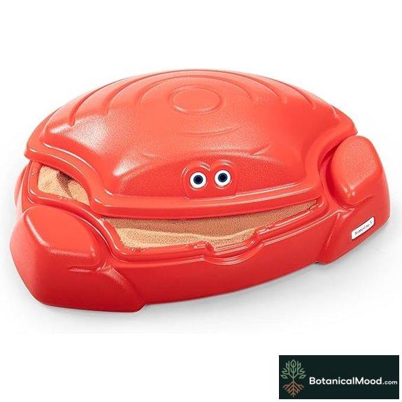 Simplay3 Coastal Crab Sandbox for Kids Red