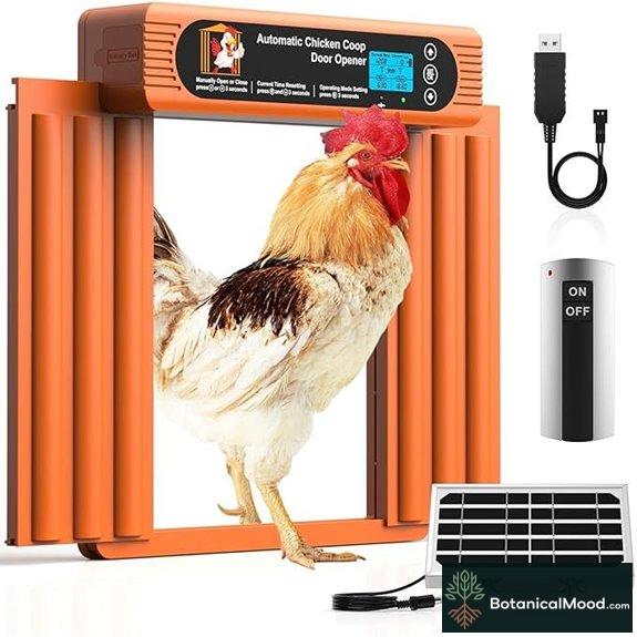 Solar-Powered Automatic Chicken Coop Door with Remote Control