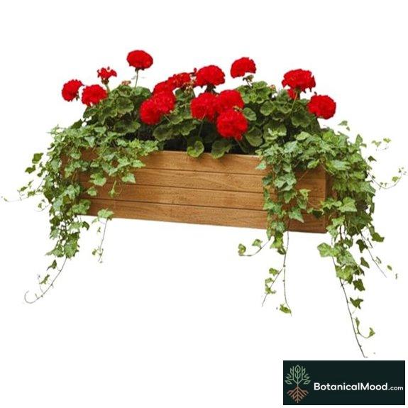 Handmade Rustic Cedar Herb Window Planter Box