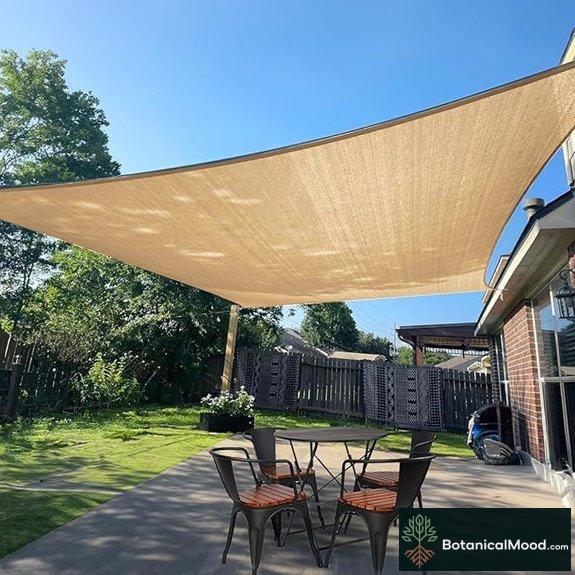 sand rectangle shade sail