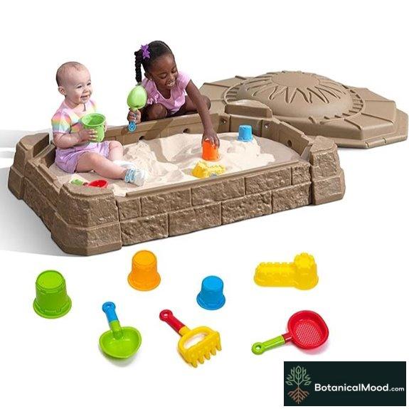 Step2 Sandbox II Kids Sand Play Set (7-Piece)