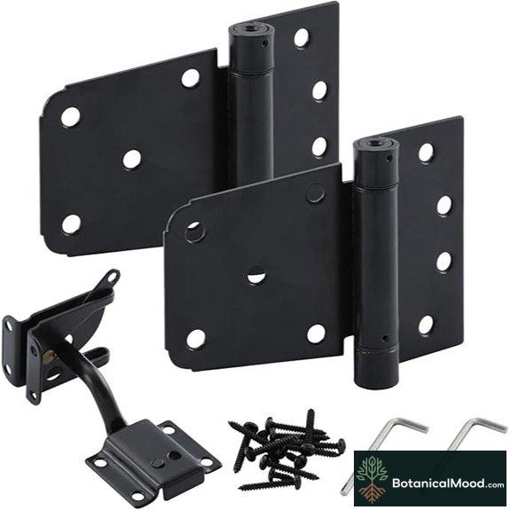 HOME MASTER Self-Closing Gate Kit with Hinges and Latch