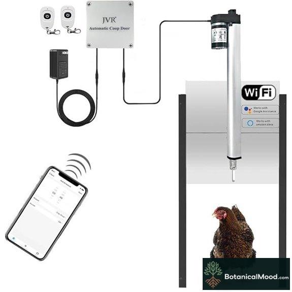 JVR WiFi Automatic Chicken Coop Door with Alexa