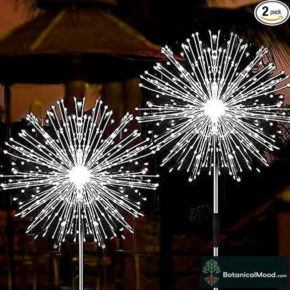 JJGoo Solar Firework Lights 2 Pack