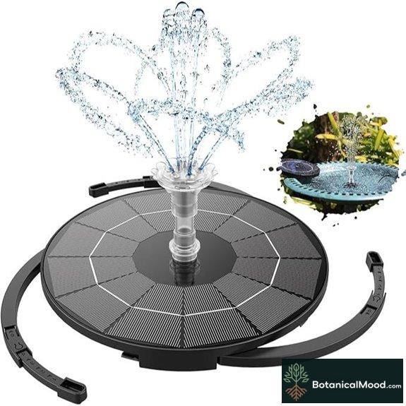 AISITIN 3.5W Solar Fountain Pump for Gardens