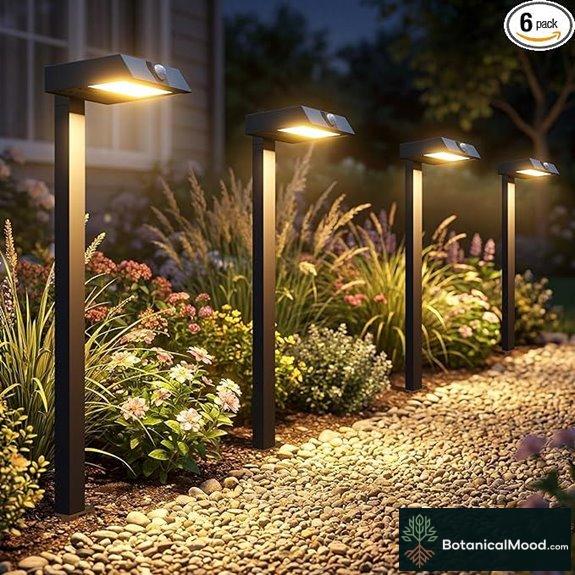 XMCOSY+ Solar Pathway Lights 6-Pack