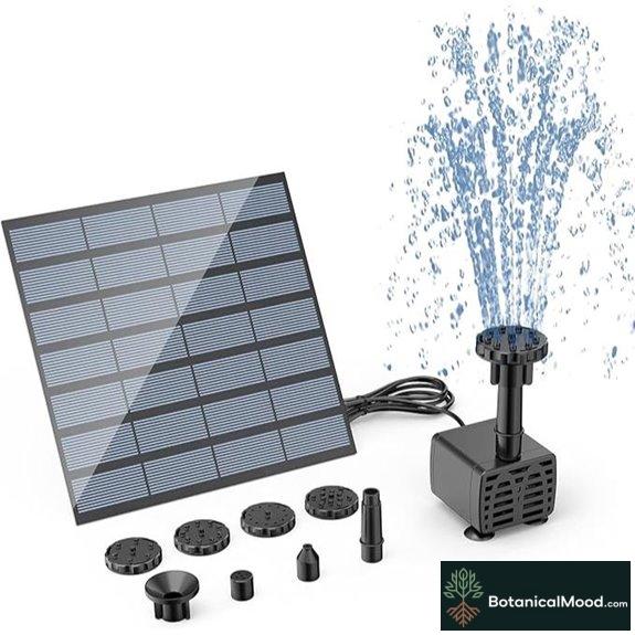 AISITIN DIY Solar Water Pump Kit for Ponds