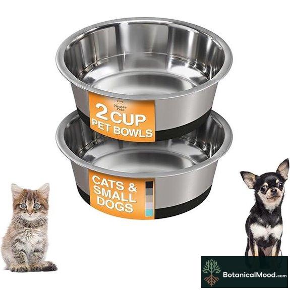 Neater Pet Stainless Steel Dog Bowls (Set of 2)