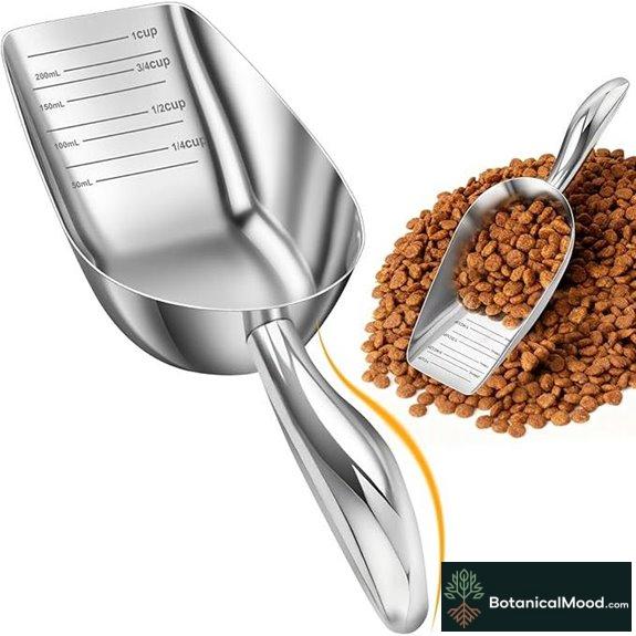 Stainless Steel Dog Food Scoop 1 Cup