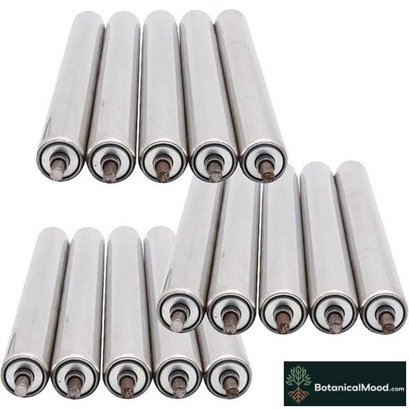 Industrial 1.5 Steel Conveyor Rollers (5-20 Pack)