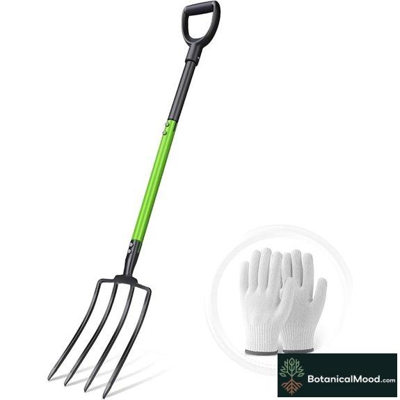 GardenWork 45-Inch Pitch Fork with Steel Handle
