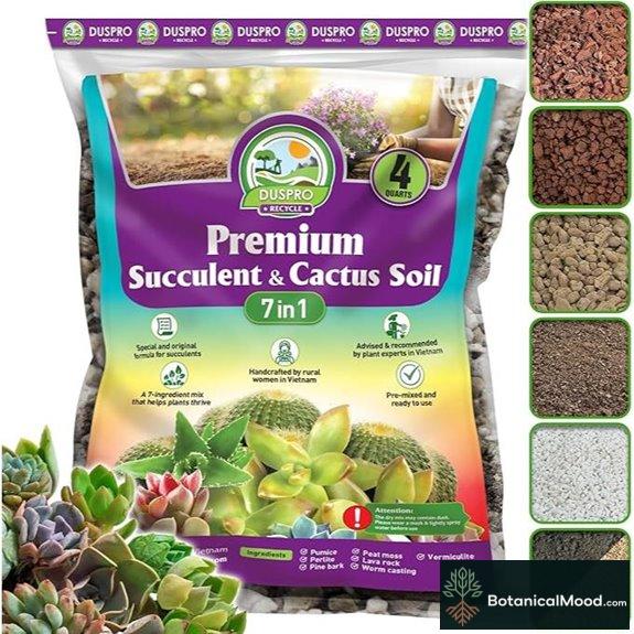 DUSPRO Succulents Soil Potting Mix (4QT)