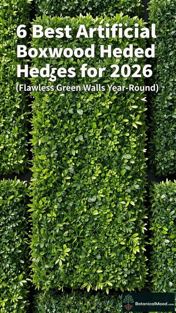 6 Best Artificial Boxwood Hedges for 2026 (Flawless Green Walls Year-Round)