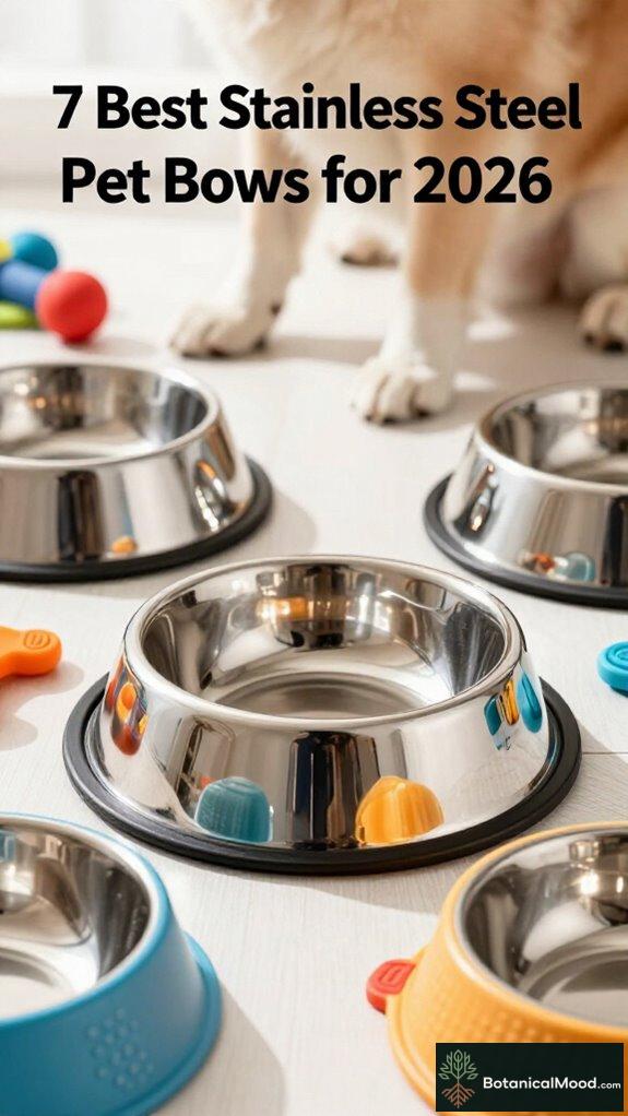 top stainless steel pet bowls