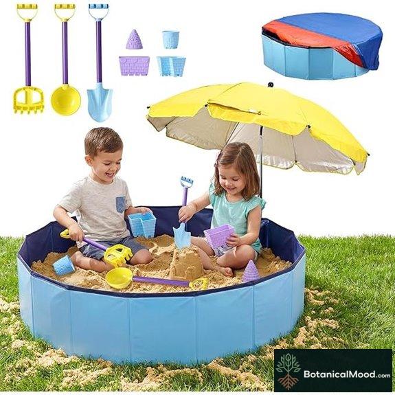Large Sand Box Set with Lid and Toys (39)