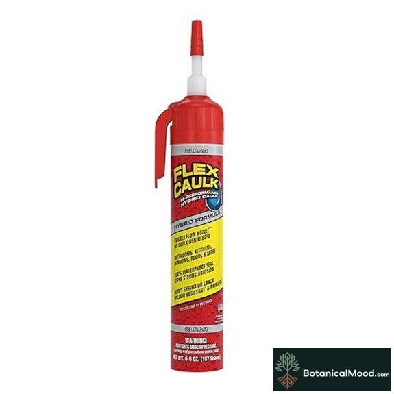 Flex Caulk: Waterproof Sealant Paintable Indoor/Outdoor 6.6 oz
