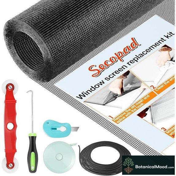 Window Screen Door Repair Kit with Tools