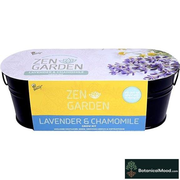 Chamomile Lavender Seed Grow Kit for Windowsill Garden