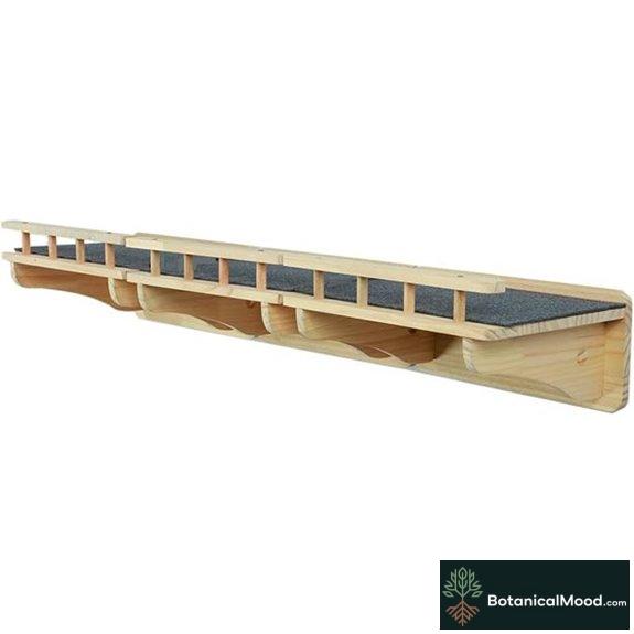 SHENGOCASE 47.2 x 11.8 Wood Wall Cat Shelves