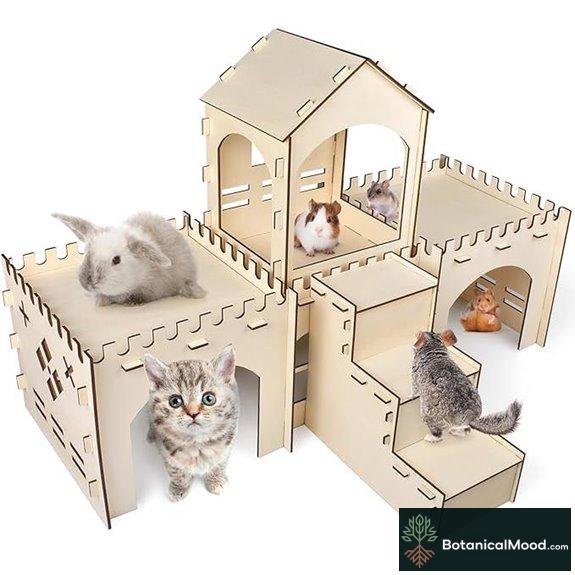 Bissap Wooden Rabbit Hideout and Small Animal House