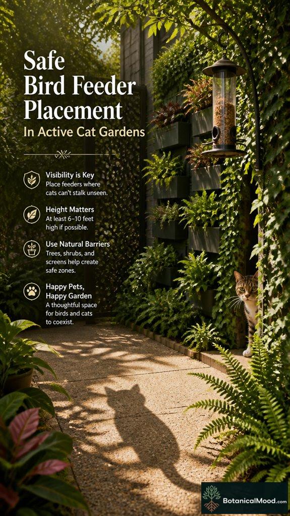 concealed supports with plants