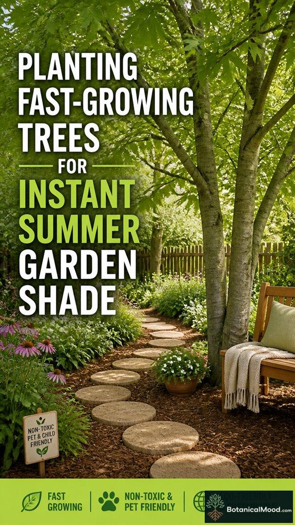 Planting Fast-Growing Trees For Instant Summer Garden Shade