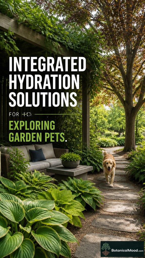 Integrated Hydration Solutions For Exploring Garden Pets