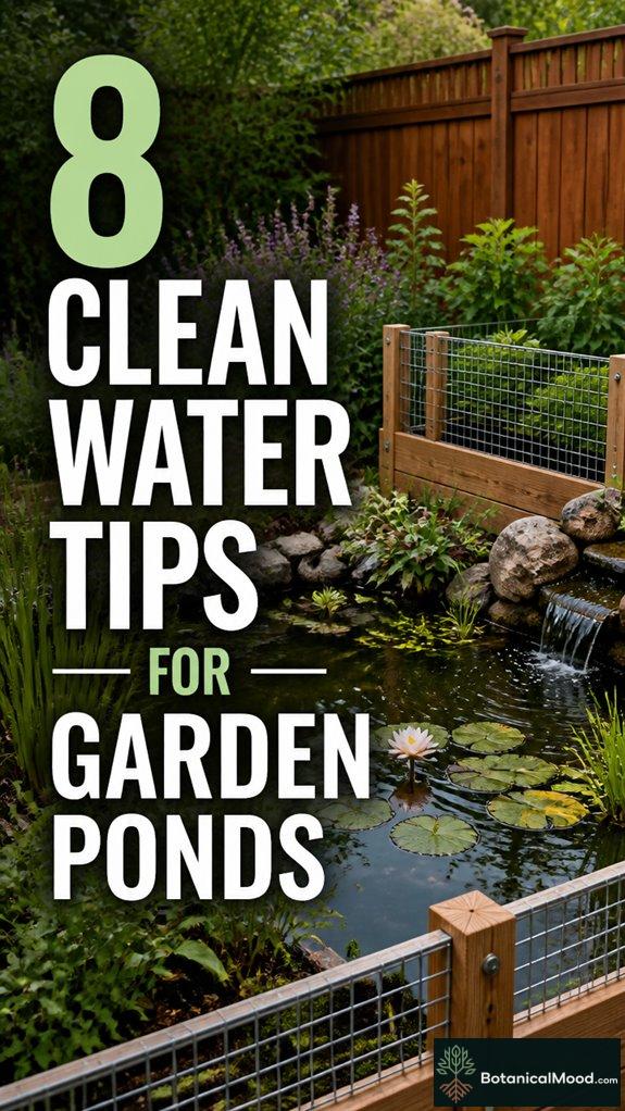 maintain healthy pond water