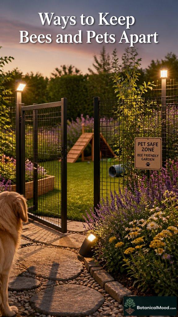 secure barriers with lighting