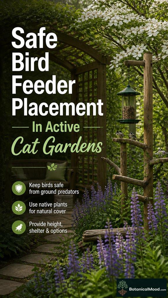 secure bird feeder placement