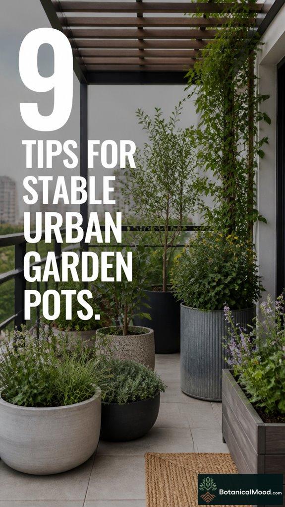 9 Tips for Stable Urban Garden Pots