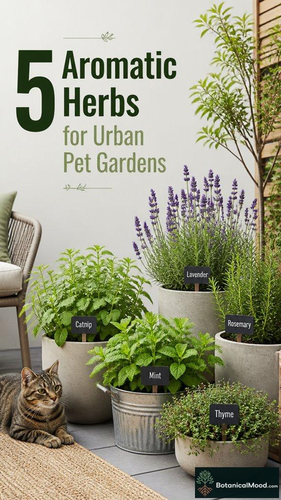 5 Aromatic Herbs for Urban Pet Gardens