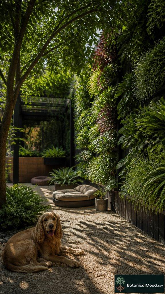 vertical greenery enhances pet comfort