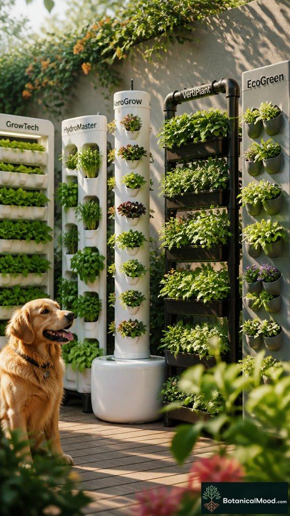 vertical hydroponic system comparison