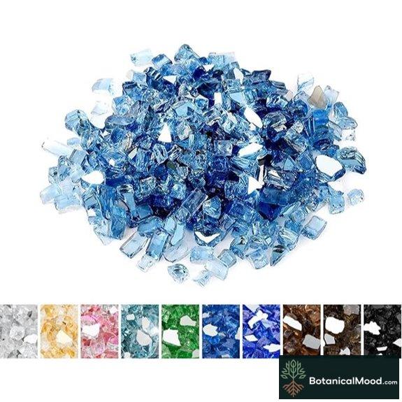 Mr. Fireglass 10lb Pacific Blue Fire Glass Rocks