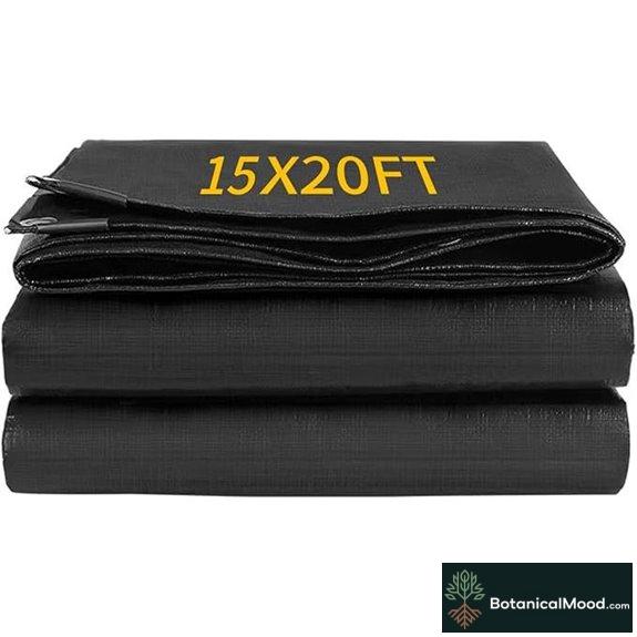 15x20FT Reinforced PE Pond Liner with Hemmed Edge