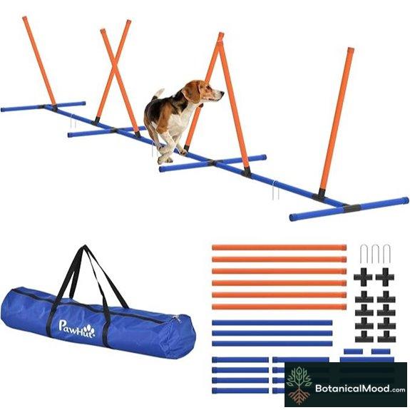 PawHut Adjustable Dog Agility Training Set with Accessories