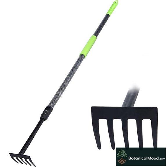 adjustable garden hand rake