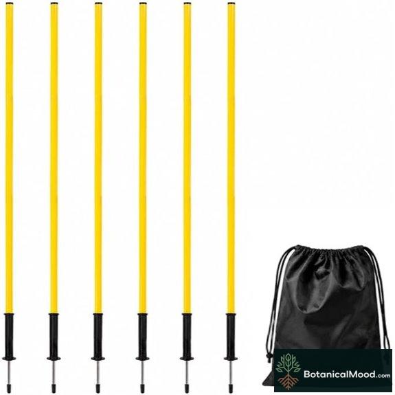Adjustable Agility Training Poles with Storage Bag