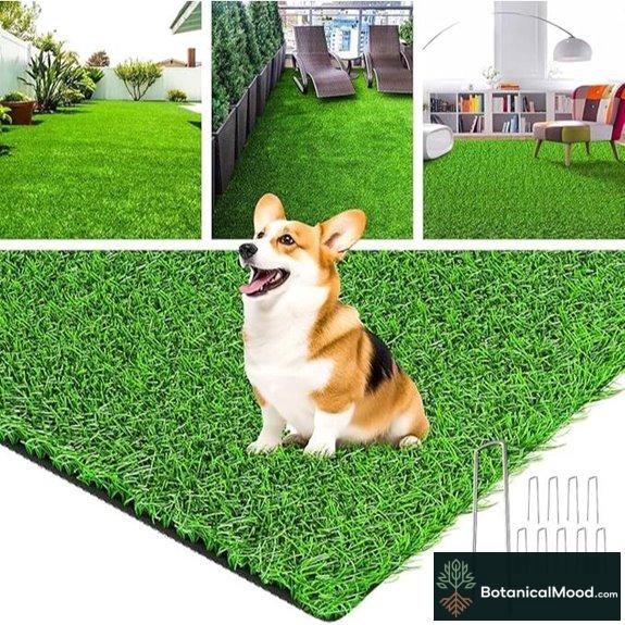 LOOBANI Artificial Grass Rug with Drainage Holes